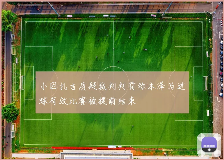 小因扎吉质疑裁判判罚称本泽马进球有效比赛被提前结束